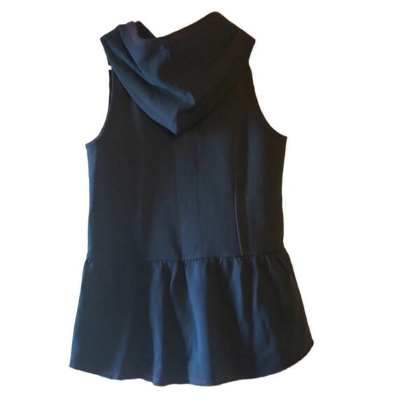 Matilda Jane‎ 435 My Compass Camp MJ Blue Hooded Zipper Vest Size 14 NWOT - Picture 2 of 5